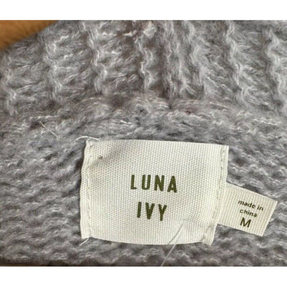 Ivy‎ Luna Lagen Look Cottage core Oversized knit cardigan 3D Cherry Size Medium - Picture 4 of 7